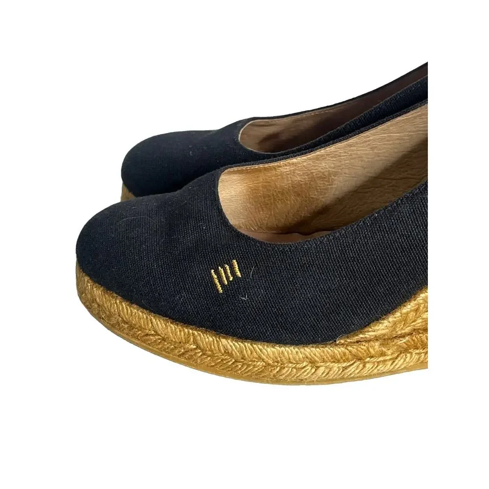 Viscata Barcelona Espadrille Wedge Size 41 US 10 Heels Handmade in Spain